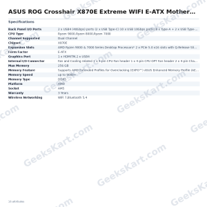 ASUS ROG Crosshair X870E Extreme WIFI E-ATX Motherboard