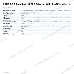 ASUS ROG Crosshair X870E Extreme WIFI E-ATX Motherboard