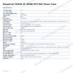 DeepCool CG530 4F ARGB ATX Mid Tower Case