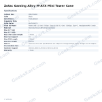 Zotac Gaming Alloy M-ATX Mini Tower Case