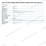 Asus ProArt PA401 Wood Edition Beige ATX Mid Tower Case
