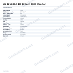 LG 32U631A-BD 32 Inch QHD Monitor