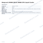 Deepcool LM360 White ARGB CPU Liquid Cooler