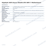 Gigabyte X870 Aorus Stealth ATX WIFI 7 Motherboard