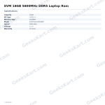 EVM 16GB 5600MHz DDR5 Laptop Ram