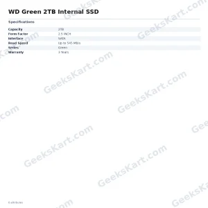 WD Green 2TB Internal SSD