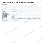 Cooler Master QUBE 340 M-ATX Mini Tower Case