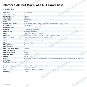 Montech Air 903 Max E-ATX Mid Tower Case