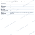 Lian Li A4H2OA5 M-ITX Mini Tower Silver Case