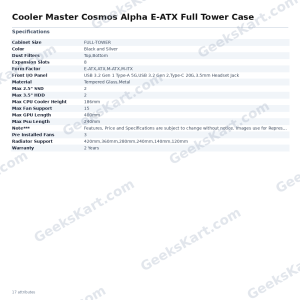 Cooler Master Cosmos Alpha E-ATX Full Tower Case