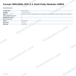 Corsair RM1200e ATX 3.1 Gold Fully Modular SMPS