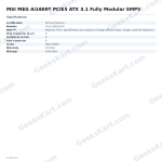 MSI MEG Ai1600T PCIE5 ATX 3.1 Fully Modular SMPS
