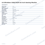 LG UltraGear 32GS75Q-B 32 Inch Gaming Monitor