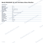 BenQ MA320UP 32 Inch 4K Nano Gloss Monitor
