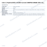 Lian Li Hydroshift II OLED Curved 360P28 ARGB CPU Liquid Cooler