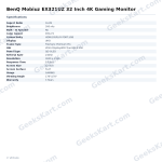 BenQ Mobiuz EX321UZ 32 Inch 4K Gaming Monitor