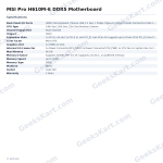 MSI Pro H610M-E DDR5 Motherboard