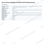 Asus Prime H610M-CS-CSM M-ATX Motherboard