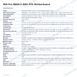 MSI Pro B650-S WIFI ATX Motherboard