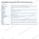 MSI B650M Gaming Plus WIFI M-ATX Motherboard