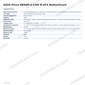 ASUS Prime B840M-A-CSM M-ATX Motherboard
