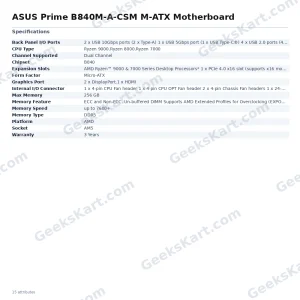 ASUS Prime B840M-A-CSM M-ATX Motherboard