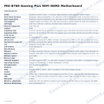MSI B760 Gaming Plus WIFI DDR5 Motherboard