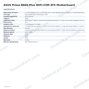 ASUS Prime B840-Plus WIFI-CSM ATX Motherboard