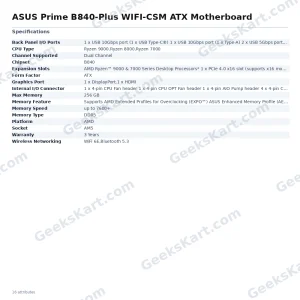 ASUS Prime B840-Plus WIFI-CSM ATX Motherboard