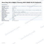 Asus Rog Strix B860-I Gaming WiFi DDR5 M-ITX Motherboard