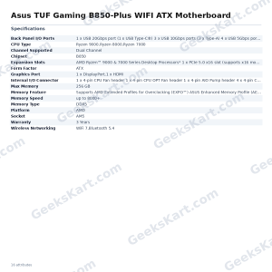 Asus TUF Gaming B850-Plus WIFI ATX Motherboard