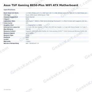 Asus TUF Gaming B850-Plus WIFI ATX Motherboard