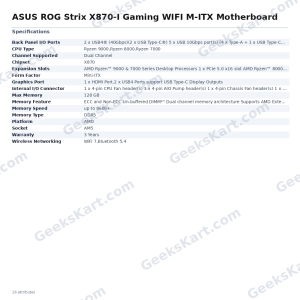 ASUS ROG Strix X870-I Gaming WIFI M-ITX Motherboard