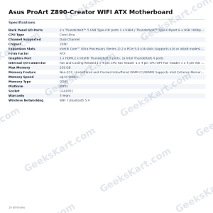 Asus ProArt Z890-Creator WIFI ATX Motherboard