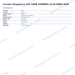 Corsair Vengeance LPX 16GB 3200MHz CL16 DDR4 RAM