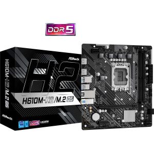 ASRock H610M-H2/M.2 D5 DDR5 mATX Motherboard (LGA 1700, Intel H610)