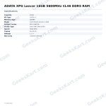 ADATA XPG Lancer 16GB 5600MHz CL46 DDR5 RAM