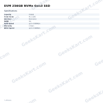 EVM 256GB NVMe Gen3 SSD