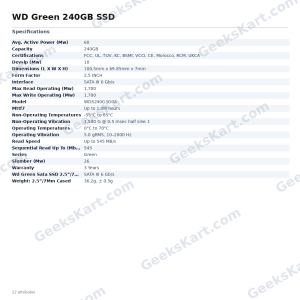WD Green 240GB SSD