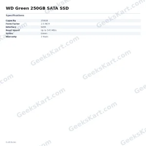 WD Green 250GB SATA SSD