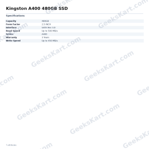Kingston A400 480GB SSD