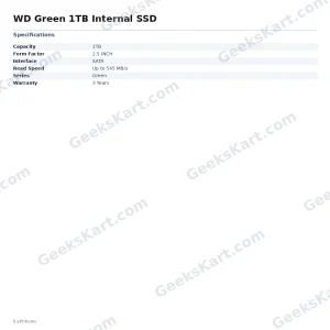 WD Green 1TB Internal SSD