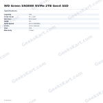 WD Green SN3000 NVMe 2TB Gen4 SSD