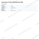 Samsung T7 Red 2TB External SSD