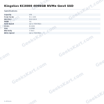 Kingston KC3000 4096GB NVMe Gen4 SSD