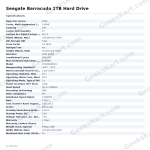 Seagate Barracuda 1TB Hard Drive