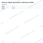 Western Digital My Passport 1TB External HDD