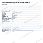 Toshiba P300 2TB 7200 RPM Internal HDD