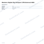 Western Digital My Passport 2TB External HDD