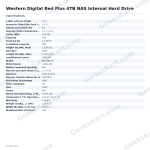 Western Digital Red Plus 4TB NAS Internal Hard Drive